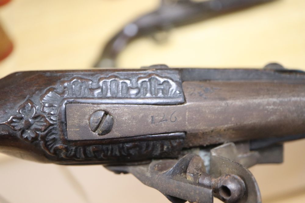 Two 18th century flintlock pistols